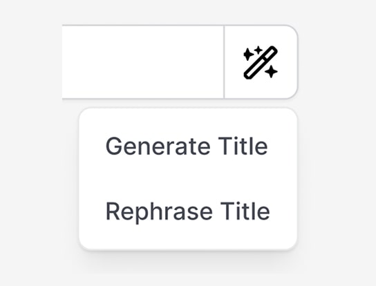 Generate fresh titles for subreddits with fewer rules, or just slightly rephrase your
own for stricter ones.